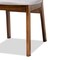 Baxton Studio Damara Mid-Century Modern Grey Fabric and Walnut Brown Finished Wood 5-Piece Dining Set 183-11645-11644-Zoro - alternate 9